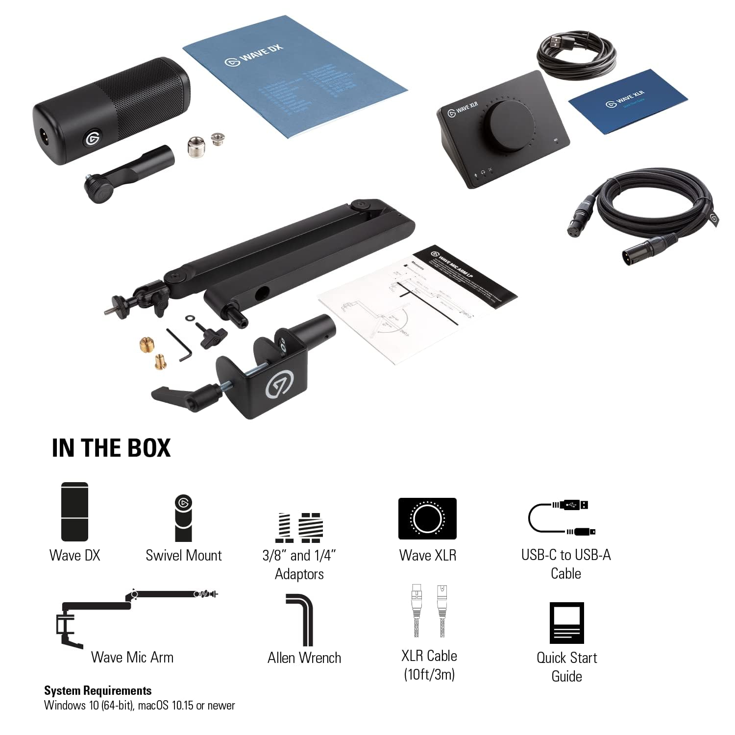 【送料無料】Elgato WAVE XLR+Wave DX+Mic Armセット Amazon.com: Elgato Wave DX Dynamic Microphone Bundle, XLR